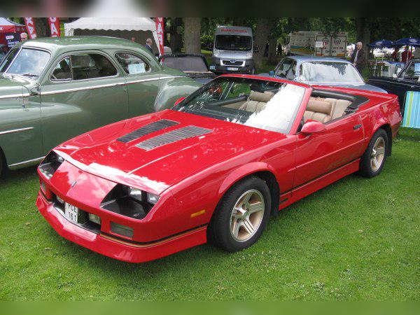 1987 Chevrolet Camaro III Convertible cover
